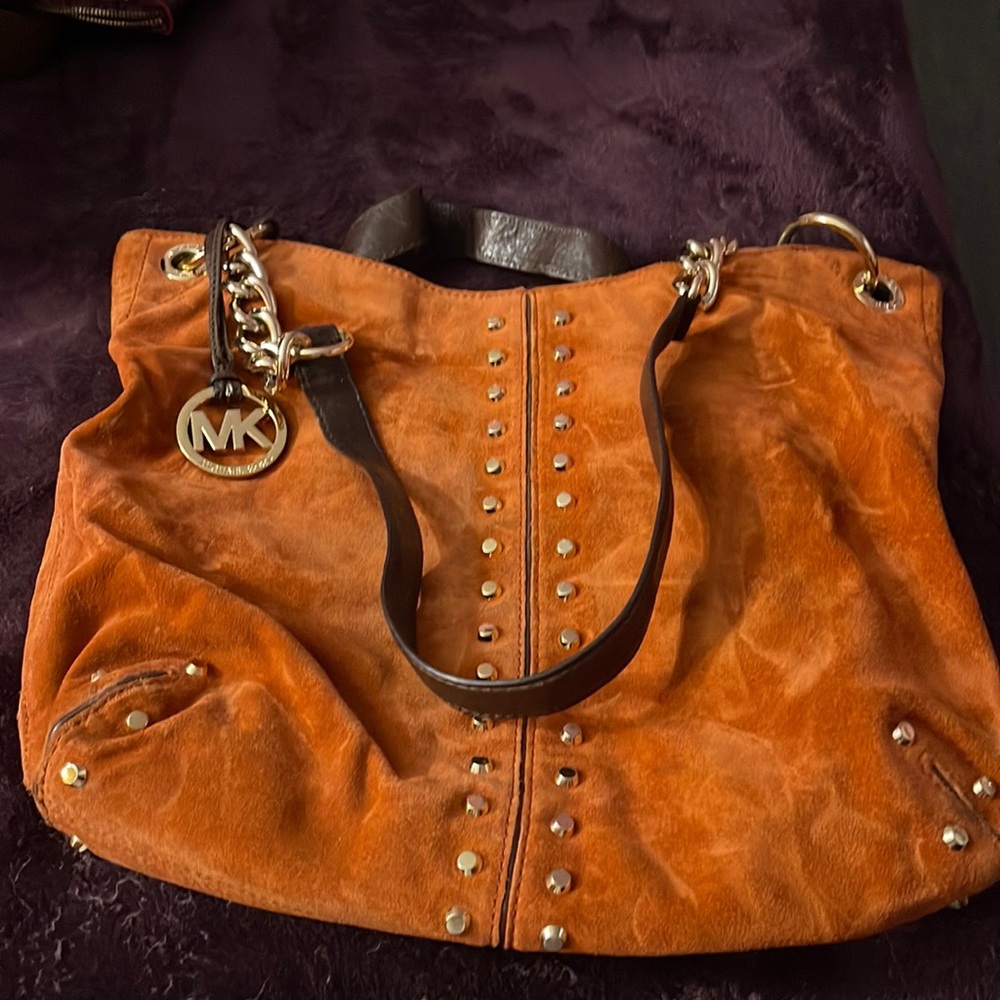 MICHAEL KORS suede purse